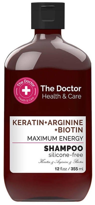 Szampon do włosów słabych i matowych, Keratyna, Arginina i Biotyna, The Doctor Healh and Care, 355ml