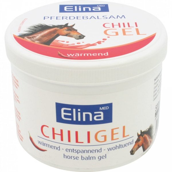 Koński Balsam Żel z Papryką Chilli, Elina, 500ml