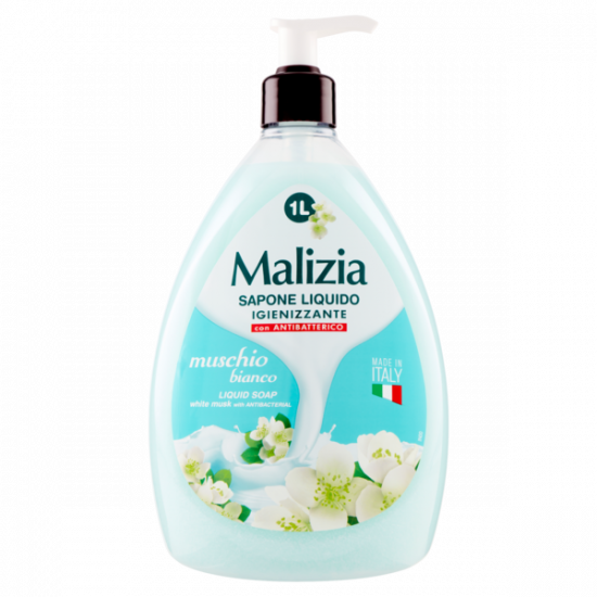 Mydło w Płynie Białe Piżmo Malizia Muschio Bianco, 1 litr