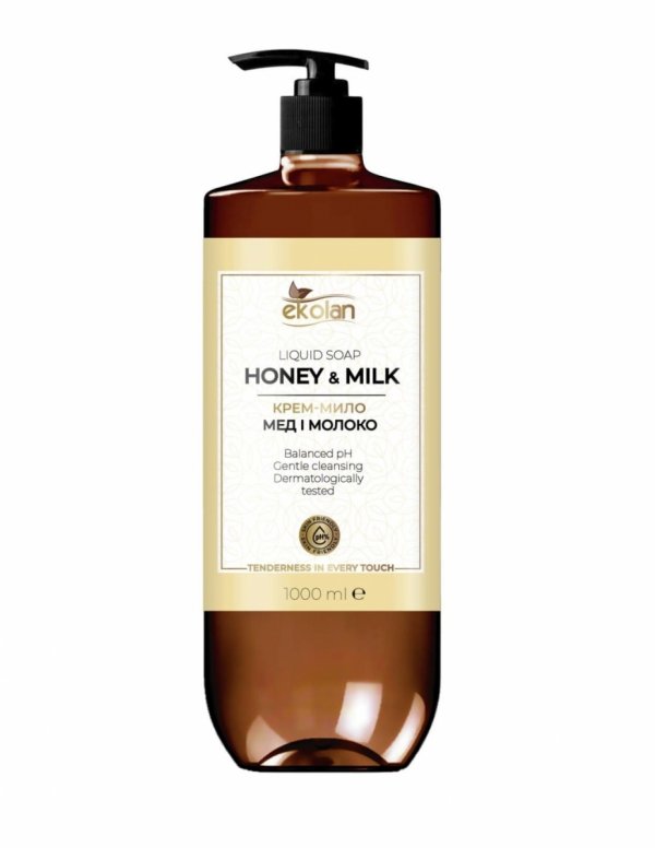 Mydło w płynie MLEKO MIÓD, EKOLAN, 1000ml