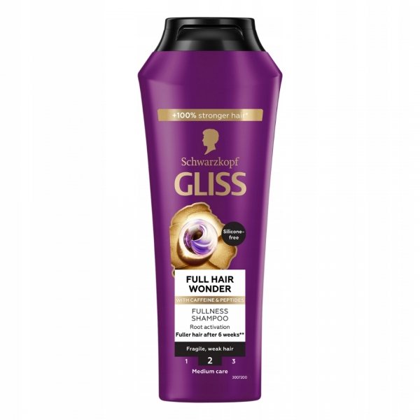 SCHWARZKOPF Gliss Full Hair Wonder Szampon do włosów 400 ml