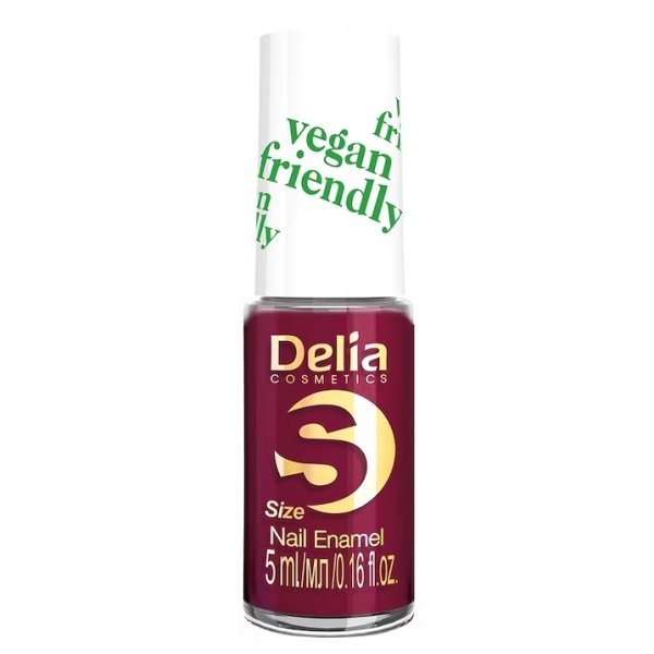 Delia Cosmetics Vegan Friendly Emalia do paznokci Size S nr 216 Cherry Bomb  5ml
