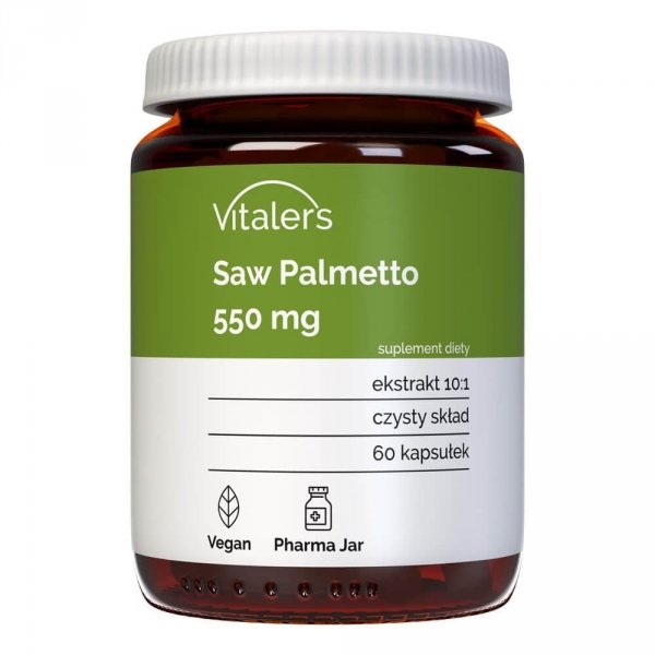 Saw Palmetto (Palma Sabałowa) 550 mg, Vitaler's, 60 kapsułek