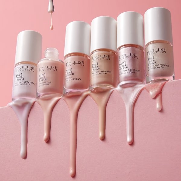EVELINE Nail Therapy Professional Skoncentrowana odżywka do paznokci nadająca kolor - Rose 5 ml