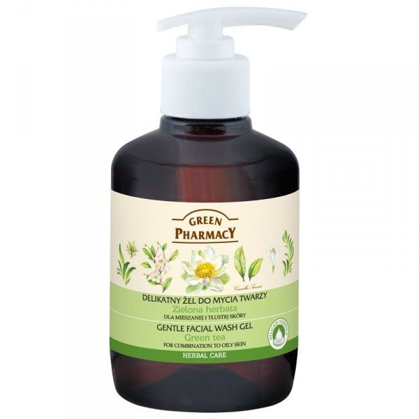 Delicate Facial Cleansing Gel for Combination and Oily Skin Green Tea
