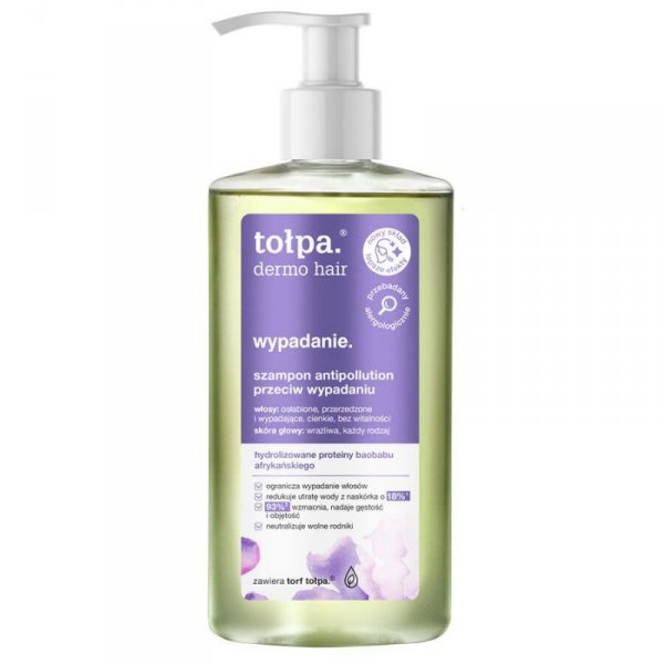TOŁPA.Dermo Hair Wypadanie.Szampon antipollution przeciw wypadaniu włosów, 250ml