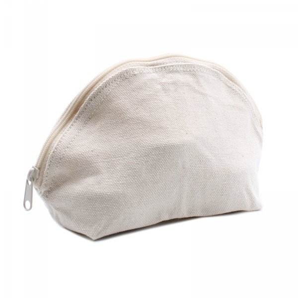 Cotton Cosmetic Bag - White