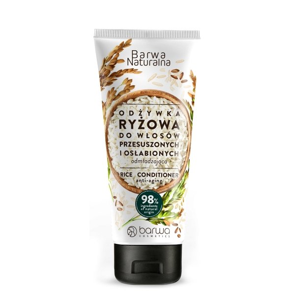 BARWA Naturalna Ryżowa Odżywka odmładzająca do włosów przesuszonych i osłabionych  200ml