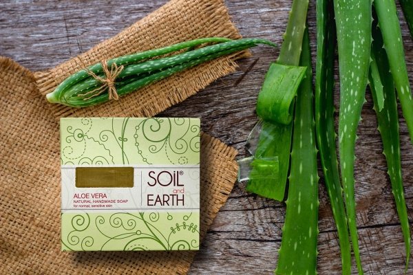 Aloe Natural Soap, Soil &amp; Earth, 125g