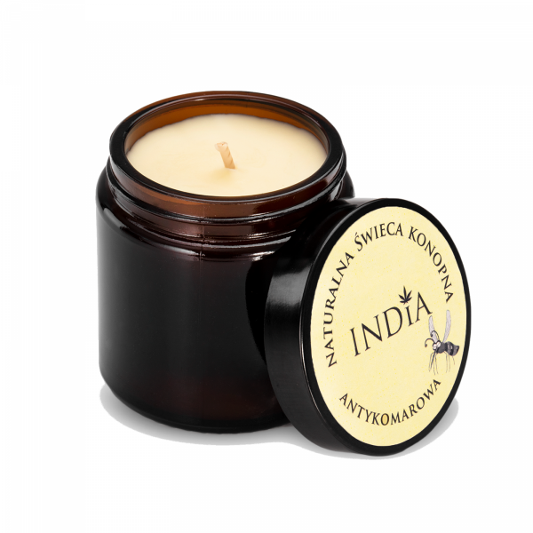 Anti-mosquito Hemp Candle, India Cosmetics, 100% Natural