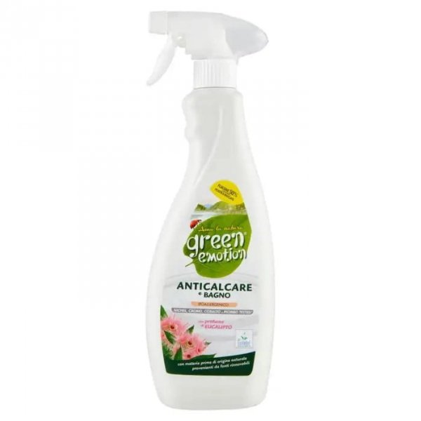 Odkamieniacz do kabin prysznicowych, płytek i baterii, wc, armatury łazienkowej, EUKALIPTUS, Green Emotion, 750ml