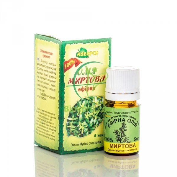 Myrtle Essential Oil, Adverso, 100% Natural