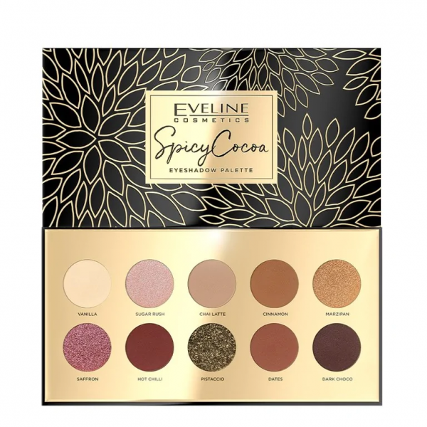 Eveline Eyeshadow Palette Zestaw cieni do powiek (10) Spicy Cocoa