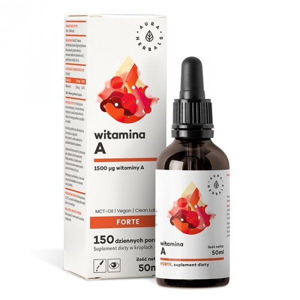 Witamina A Forte MCT-Oil, Aura Herbals, 50ml