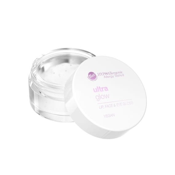 Bell Hypoallergenic Ultra Glow Lip, Face&amp;Eye Gloss 01 Clear