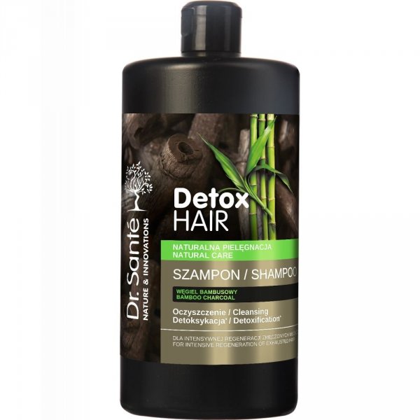 Szampon do Włosów Regenereujący Węgiel Bambusowy, Dr.Sante Detox Hair