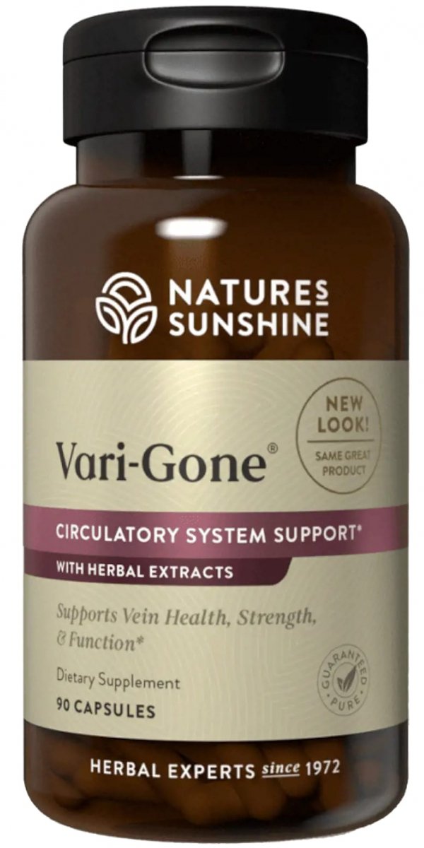 Vari-Gone Zdrowie Naczyń Krwionośnych, Natures Sunshine, 90 kapsułek