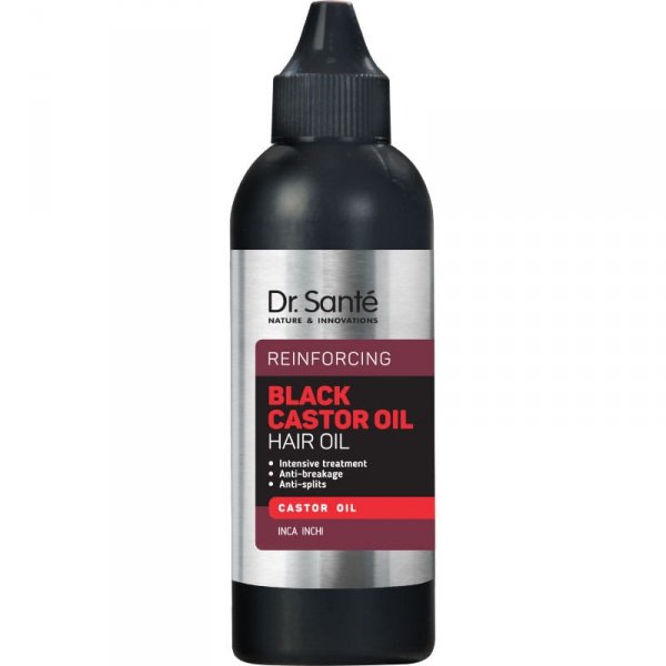 Olejek do Włosów Wzmacniający z Olejem Rycynowym, Dr. Sante Black Castor Oil, 100ml