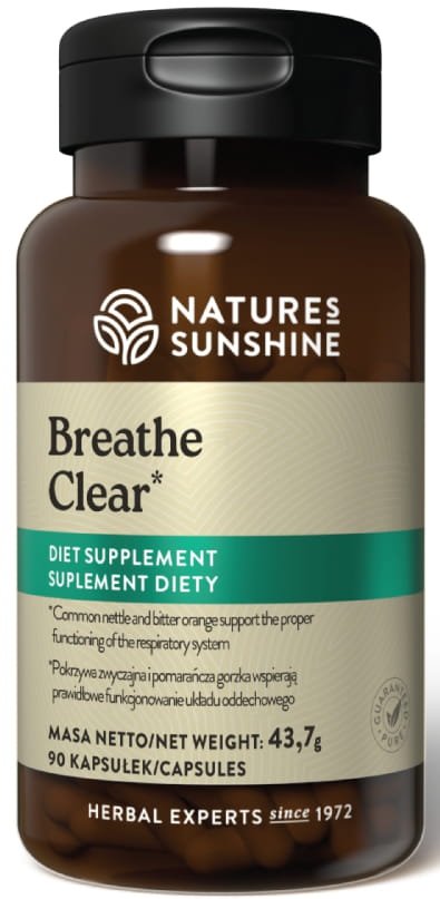 Breathe Clear (Oddychaj Czysto), Natures Sunshine, 90 kapsułek