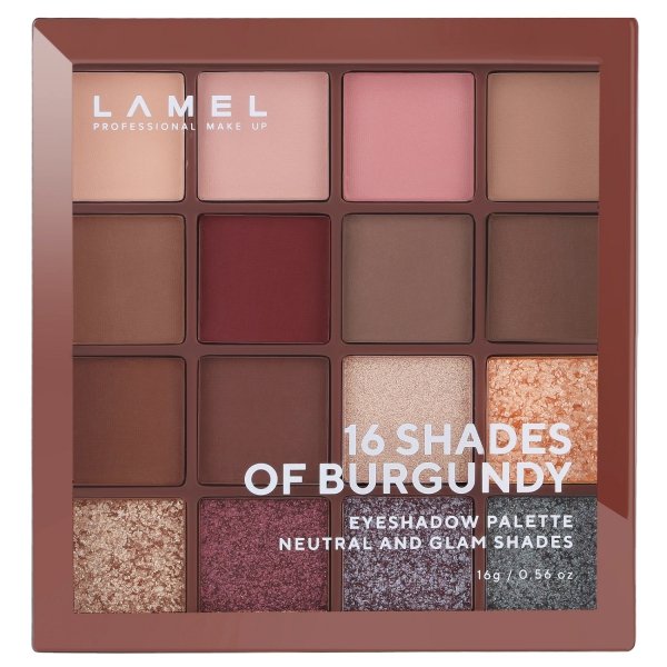 LAMEL Paleta cieni Shades of Burgundy No. 16-4&