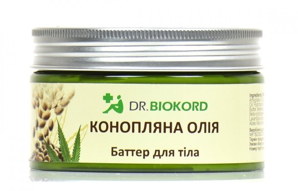Masło do Ciała z Olejem Konopnym, Dr.Biokord, 250ml