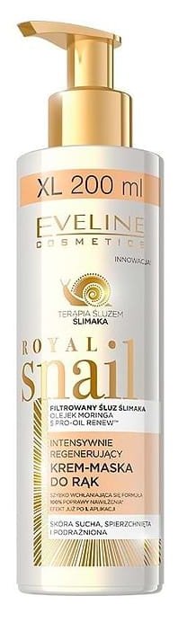 Krem-maska do rąk intensywnie regenerujący, Eveline Royal Snail, 200ml