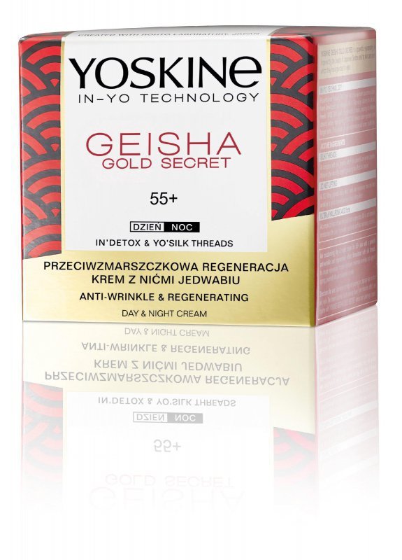 Yoskine Geisha Gold Secret 55+ Krem przeciwzmarszczkowa regeneracja na dzień i noc  50ml