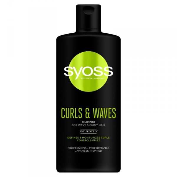 Schwarzkopf  Syoss Curls & Waves Szampon do włosów podkreślający loki  440ml