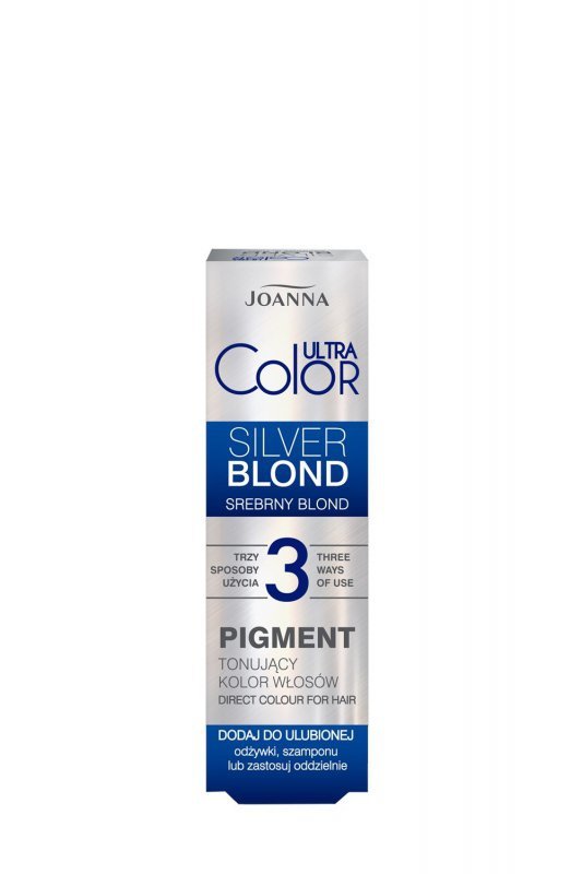 JOANNA Ultra Color Pigment tonujący kolor włosów - srebrny blond 100 ml