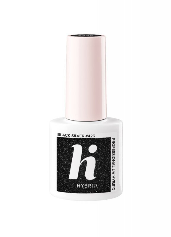 HI HYBRID Lakier hybrydowy Carnival #425 Black Silver 5 ml