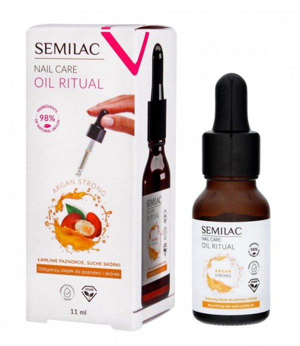 SEMILAC Nail Care Oil Ritual Odżywczy Olejek do paznokci i skórek 11 ml