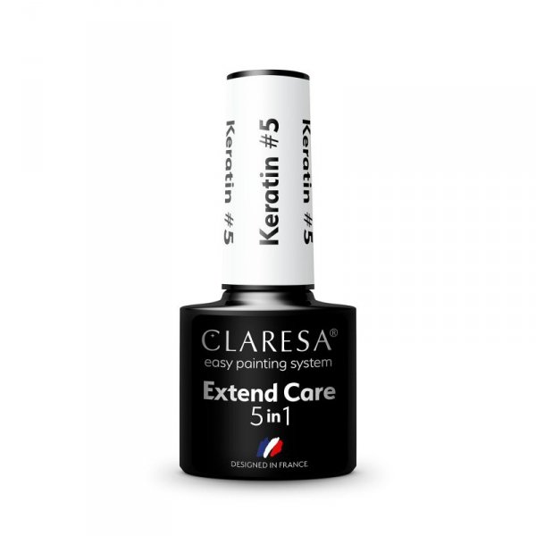 CLARESA Baza pod lakier hybrydowy Extend Care 5in1 Keratin - 5  5g
