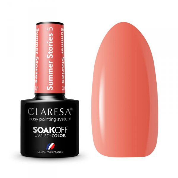 CLARESA Lakier hybrydowy do paznokci SUMMER STORIES - 5  5g