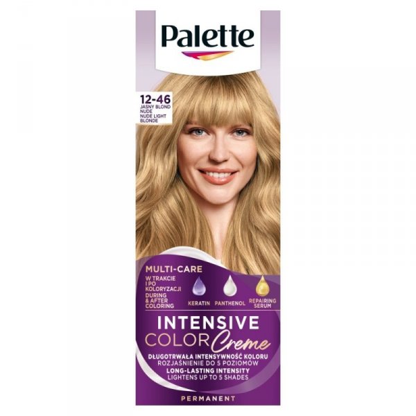 PALETTE Intensive Color Creme Krem koloryzujący nr 12-46  - jasny blond nude 1op.