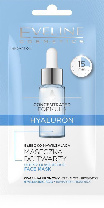 EVELINE Concentrated Formula Maseczka głęboko nawilżająca HYALURON 8 ml