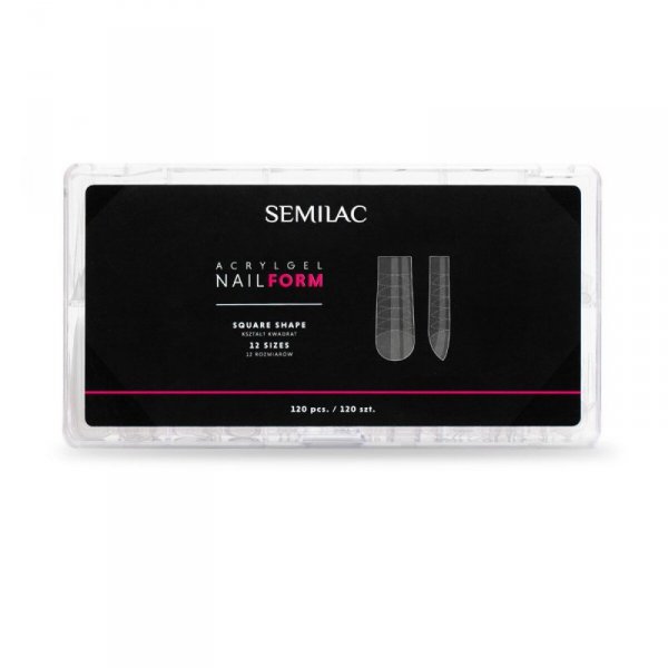 SEMILAC Acrylgel Nail Form Square Formy do akrylożelu 120 szt.