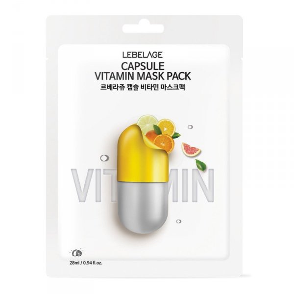 LEBELAGE Maseczka w płachcie Dr. Capsule Vitamin