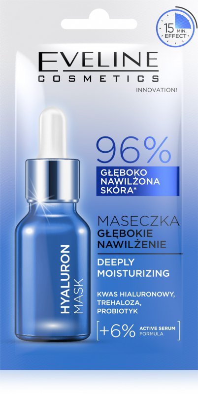 EVELINE Maska 8ml GŁĘBOKIE NAWILŻENIE Hyaluron