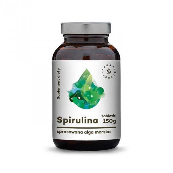 Spirulina, Aura Herbals, 600 tabletek