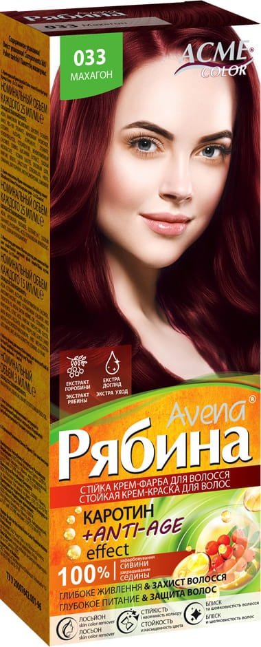 Farba do Włosów Ryabina, Acme Color - 033 Mahoń