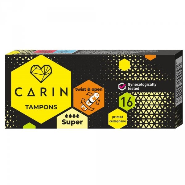 CARIN Tampony SUPER, 16 sztuk