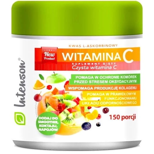 Witamina C, Kwas Askorbinowy Proszek, Intenson, 150g
