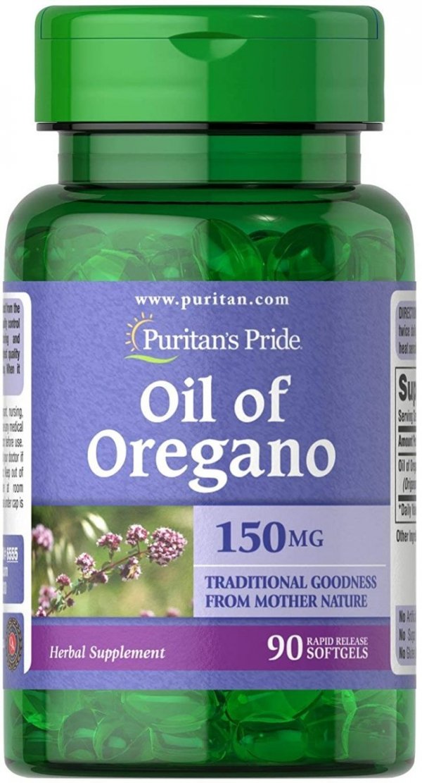 Olej z Oregano Oil of Oregano Extract 1500 mg/90 kaps., Puritan's Pride