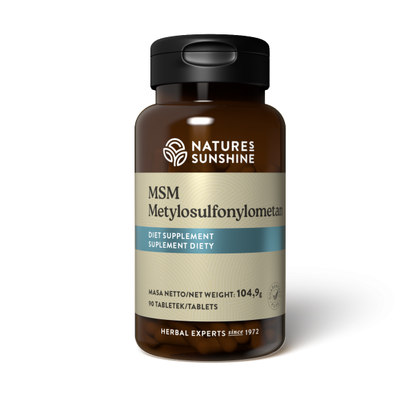MSM - Metylosulfonylometan, Nature's Sunshine, 90 tabletek