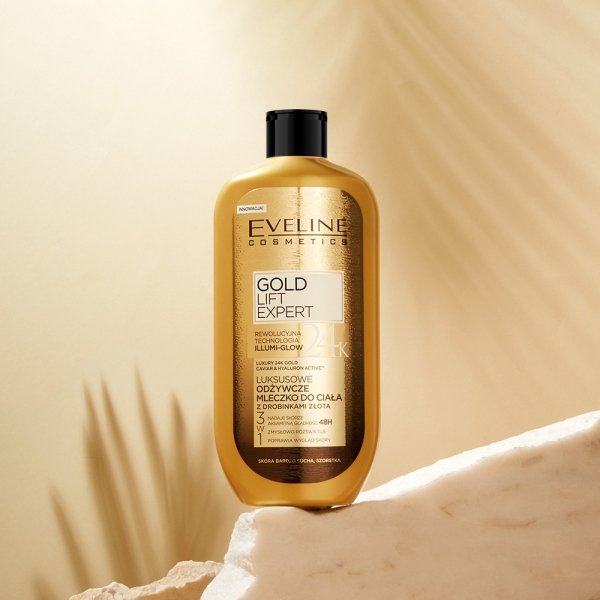 EVELINE Luxury Expert Mleczko do ciała odżywcze 24K Gold 350 ml