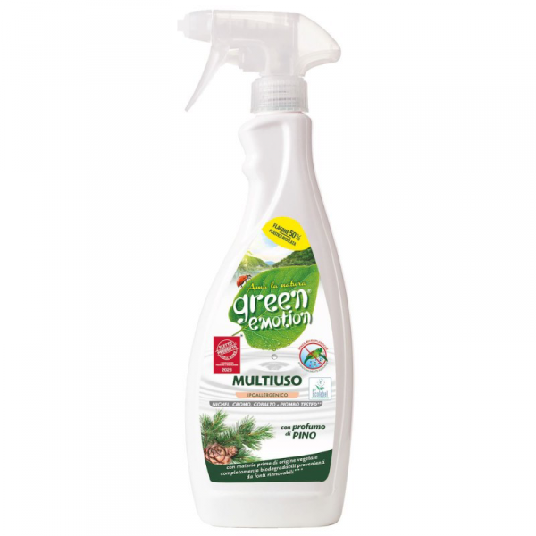 Ekologiczny środek do czyszczenia twardych powierzchni, okien i szyb, SOSNA, Ecolabel, Green Emotion, 750 ml