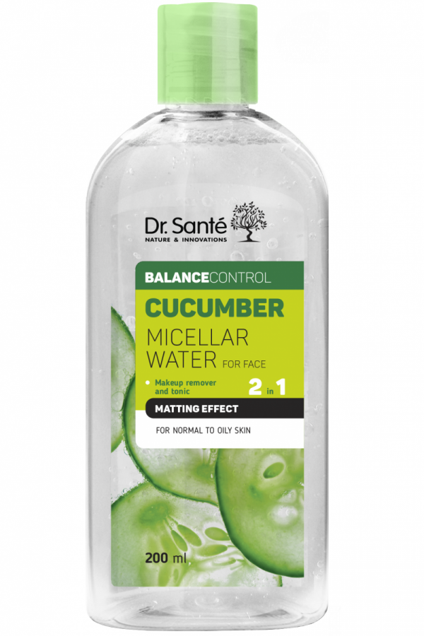 Płyn micelarny z ogórkiem Dr.Sante Cucumber Balance Control