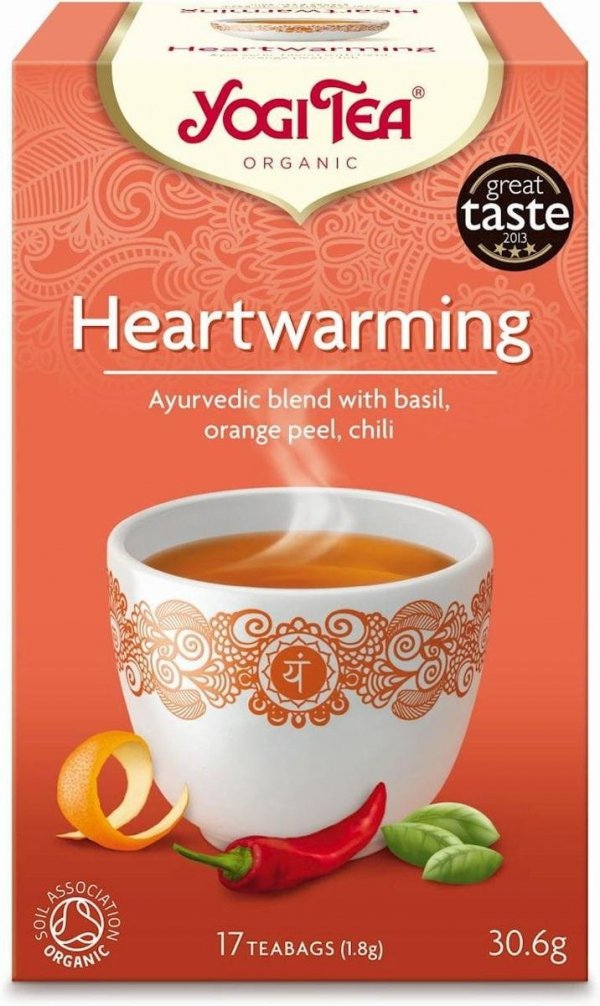 Herbata ziołowa rozgrzewająca Heartwarming, Yogi Tea, 17 saszetek