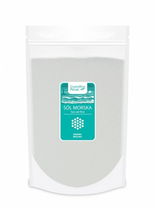 Sól Morska Drobno Mielona Crystalline Planet, 1 kg