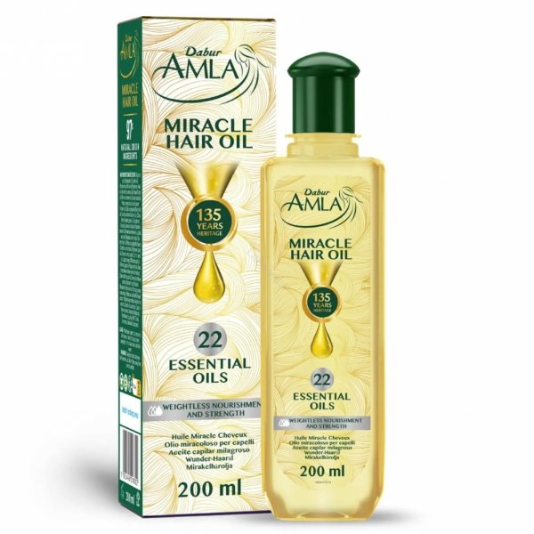 Olejek do włosów Amla Miracle Hair Oil Dabur, 200ml